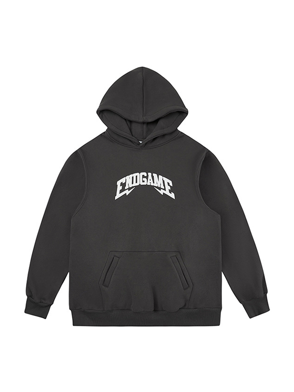 Men's Letter Print Oversized Hoodie-3