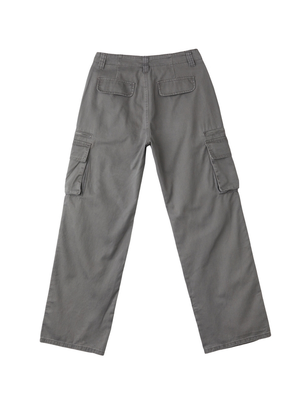 Washed Vintage Baggy Cargo Jeans-6