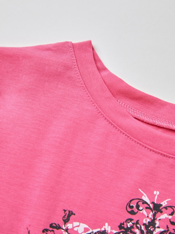 Vintage Acanthus Logo Print Baby Tee-7