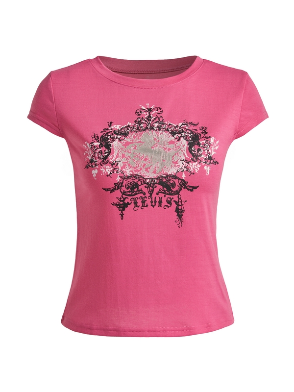 Vintage Acanthus Logo Print Baby Tee-5