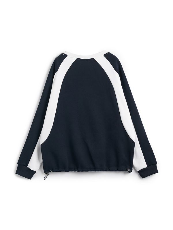 Men's Color Block Vintage Print Sweatshirt-3