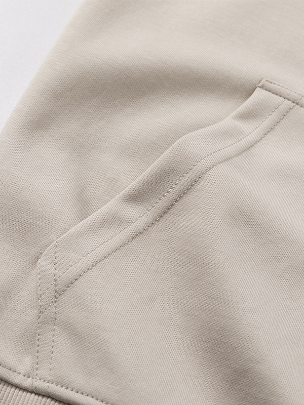 Men’s Solid Color Comfort Cotton Drawstring Oversized Hoodie-4