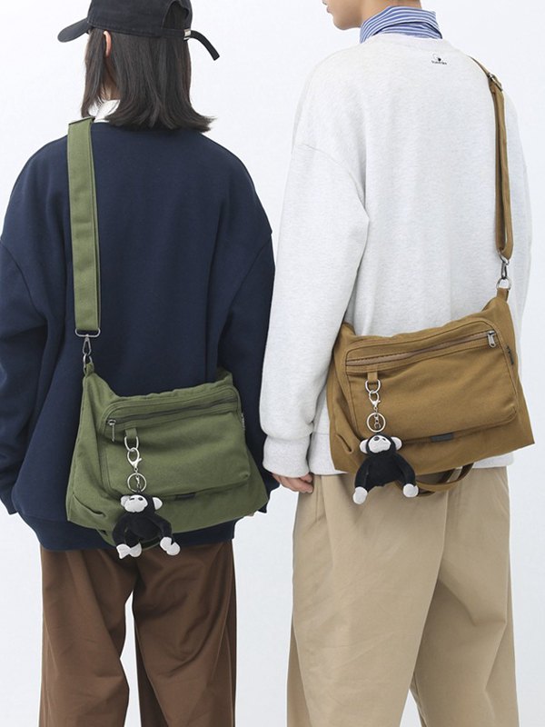 Cartoon Pendant Vintage Shoulder Bag-4