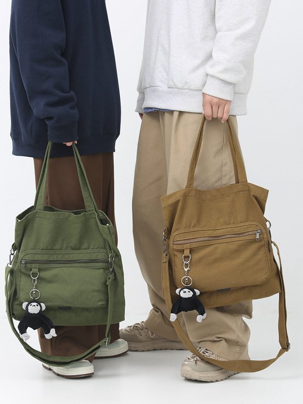 Cartoon Pendant Vintage Shoulder Bag-3