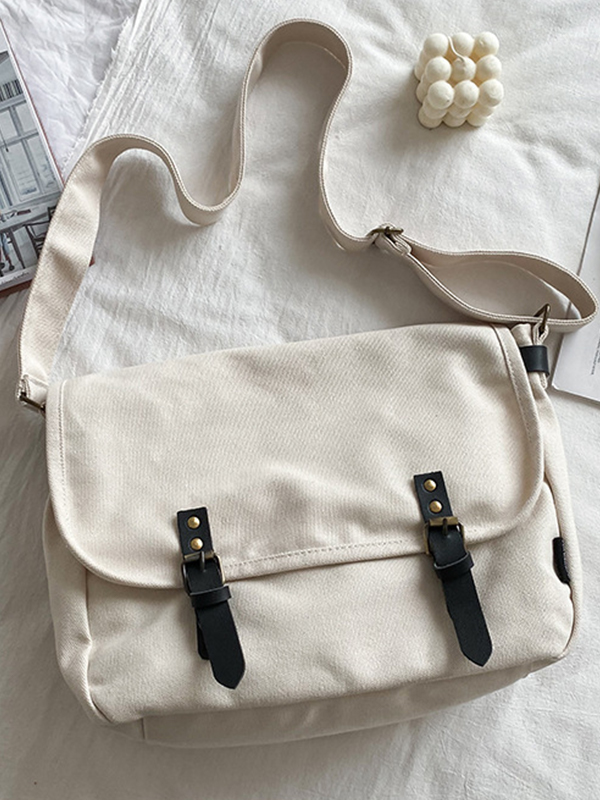 Vintage Large Canvas Messenger Bag-2