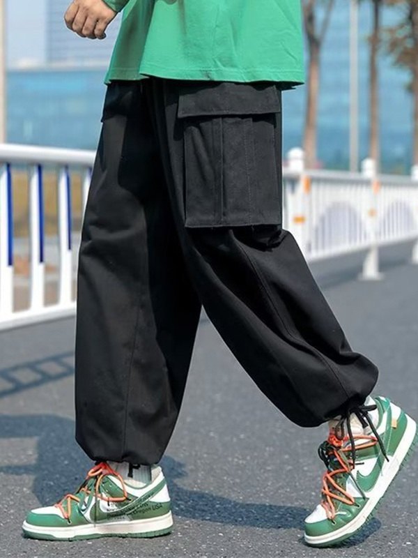 Men's Vintage Skate Leg Cargo Pants-2