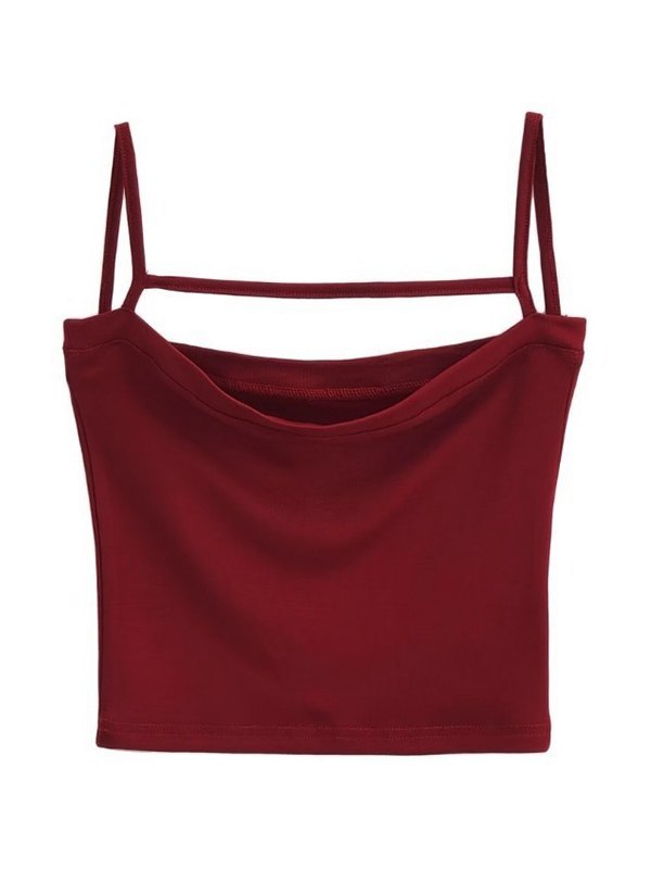 Hollow Out Crop Cami Top-4